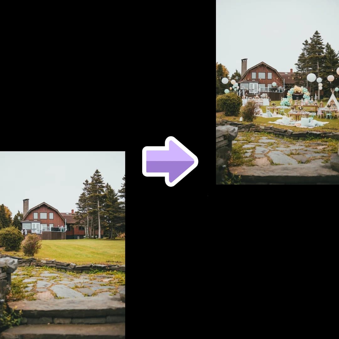 Backyard Party Layout example planning space